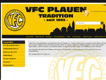 Tablet Screenshot of fanshop.vfc-plauen.de